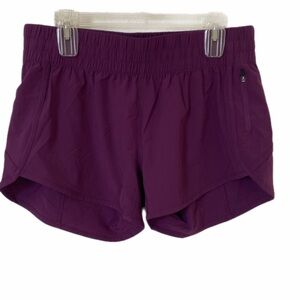 Barbell Sunrise Athletic Running Shorts in Purple Size XL